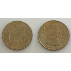Argentina 10 Pesos 1977 Comemorativa (581)
