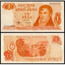 Argentina P-287a.5 Sob 1 Peso ND ( 1974) 2