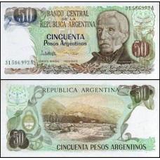 Argentina P-314a.2 Fe 50 Pesos Argentinos ND (1983-85)