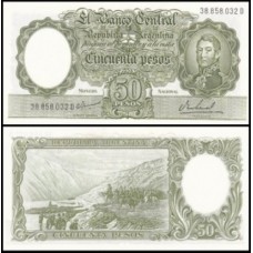 Argentina P-276 Fe 50 Pesos ND (1969) San Martín