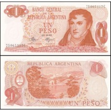 Argentina P-287a.3 Fe 1 Peso ND (1970-73)