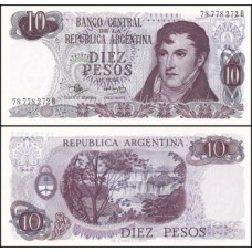 Argentina P-289a.6 Fe 10 Pesos ND (1970-73)