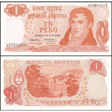 Argentina P-293a Fe 1 Peso ND (1974)