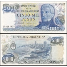 Argentina P-305b.1 Fe 5.000 Pesos ND (1976-83)