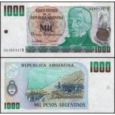 Argentina P-317b Fe 1.000 Pesos Argentinos ND (1983-85)