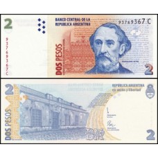 Argentina P-346a.1 Fe 2 Pesos Convertibles ND (1997-02)