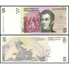 Argentina P-347a.1 Fe 5 Pesos Convertibles ND (1997-2000)