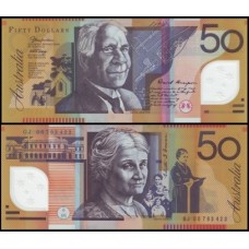 Austrália P-60d Fe 50 Dollars 2006 Polímero