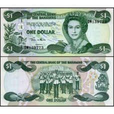 Bahamas P-70 Fe 1 Dollar 2002 Rainha