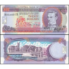 Barbados P-50 Fe 20 Dollars ND (1997) Samuel Prescod