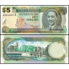 Barbados P-61 Fe 5 Dollars ND (2000)