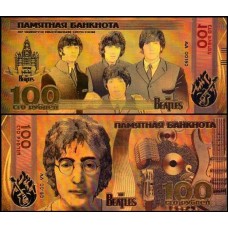 Beatles JL-1 Fe 100 John Lennon Folheada a Ouro 24K Color Fantasia