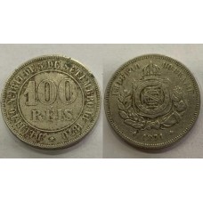 Brasil 100 Réis 1871 V-002 Níquel Mbc (352)