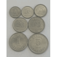 Brasil Cruzados 1986 Série Completa 7 Moedas (656)