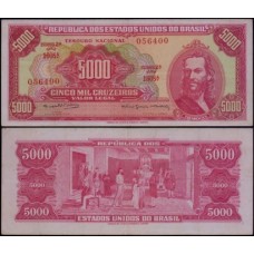 Brasil C-109 Sob 5.000 Cruzeiros 1964 Tiradentes