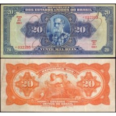 Brasil R-119d Sob 20.000 Réis 1942 Mal. Deodoro da Fonseca