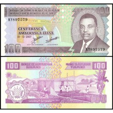 Burundi P-37f Fe 100 Francs 2007