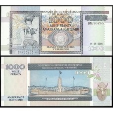 Burundi P-39d Fe 1.000 Francs 2006