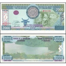 Burundi P-41a Fe 2.000 Francs 2001