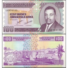 Burundi P-44a Fe 100 Francs 2010