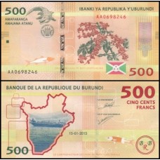 Burundi P-50a Fe 500 Francs 2015