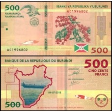 Burundi P-50b Fe 500 Francs 2018