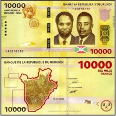 Burundi P-54a Fe 10.000 Francs 2015