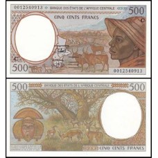 C A S Congo P-101Cg Fe 500 Francs 2000