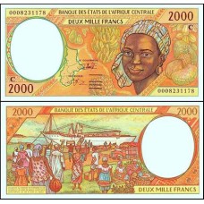 C A S Congo P-103Cg Fe 2.000 Francs 2000