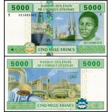 C A S Congo P-109Ta Fe 5.000 Francs 2002