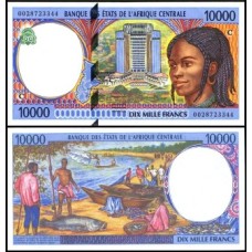 C A S Congo P-105Cf Fe 10.000 Francs 2000