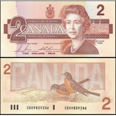 Canadá P-94c Fe 2 Dollars 1994 Rainha