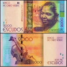 Cape Verde Cabo Verde P-74a Fe 2.000 Escudos 2014 - Cesária Évora