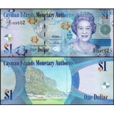 Cayman Islands Ilhas Caimã P-38c Fe 1 Dollar 2010 D/3 Rainha