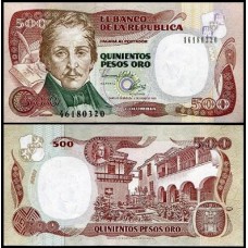 Colômbia P-431Aa.2 Fe 500 Pesos Oro 1993