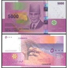 Comoros Comores P-18a Fe 5.000 Francs 2006