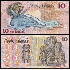 Cook Islands Ilhas Cook P-4a Fe 10 Dollars Nd (1987)