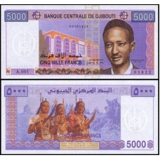 Djibouti Djibuti P-44 Fe 5.000 Francs 2002