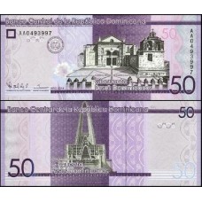 República Dominicana P-189a Fe 50 Pesos Dominicanos 2014