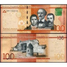 República Dominicana P-190d Fe 100 Pesos Dominicanos 2017