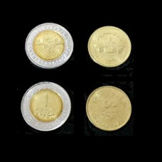 Egypt Egito Set C/2 Moedas 0,50 + 1 Pound 2015 Fc (342)