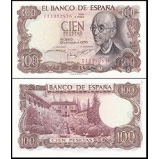 Spain Espanha P-152a.3 Fe 100 Pesetas 1970 (1974)