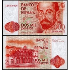 Spain Espanha P-159a.3 Fe 2.000 Pesetas 1980