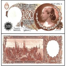 Argentina Evita Peron 100 Pesos 2010 Fe Fantasia