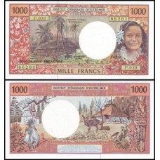 French Pacific Territories Polinésia P-2h Fe 1.000 Francs ND (2003)