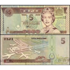 Fiji Ilhas Fiji P-105b Fe 5 Dollars ND (2002) Rainha