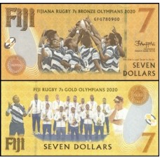 Fiji Ilhas Fiji P-122a Fe 7 Dollars 2022 Comemorativa Medalha de Ouro