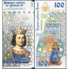 France França 100 Francs 2014 Fe Philippe IV Fantasia