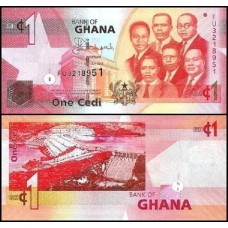 Ghana Gana P-37e Fe 1 Cedi 2014