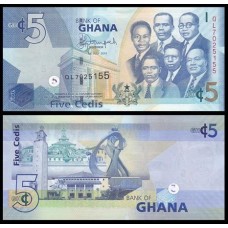 Ghana Gana P-38e  Fe 5 Cedis 2014